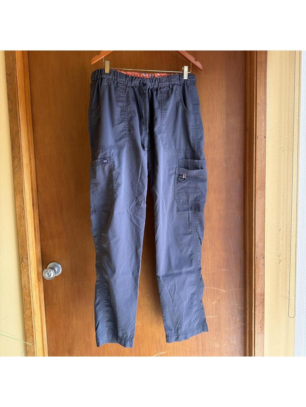 Koi Tall Charcoal Grey Scrub Pants Large
